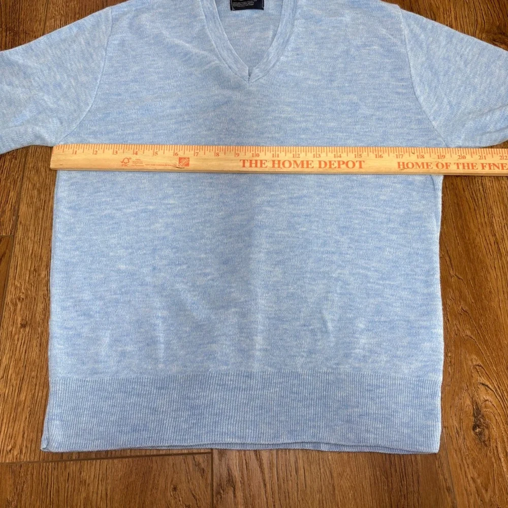 VTG JCPenney The Mens Shop Blue Orlon Acrylic Sweater‎ Small lightweight preppy